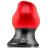 Oxballs Plug Tunnel Colossus Pighole XXXXL Noir-Rouge 17 x 13.5cm